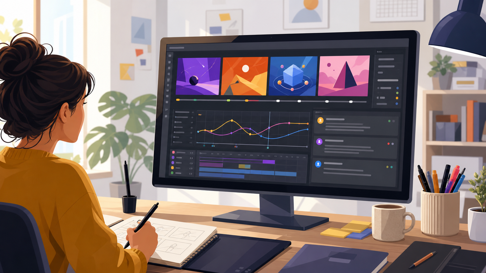 Motion design course project review with feedback and style frames